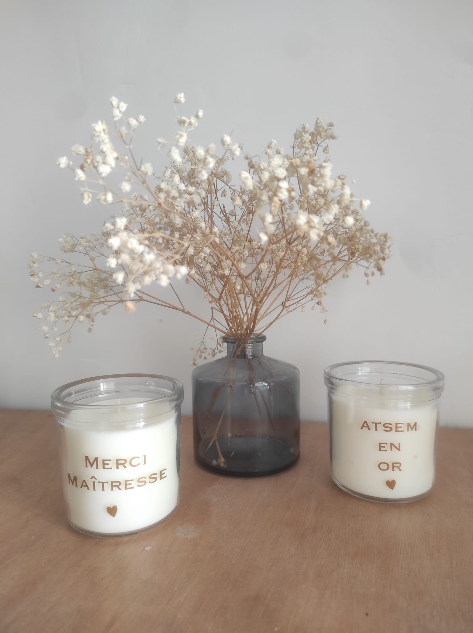 Bougies personnalisées 