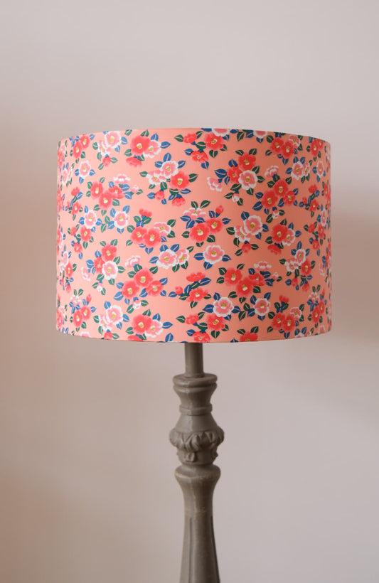 Abat-jour papier japonais fleuri