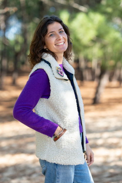 Veste Belair 100% Laine de mouton et Tartan