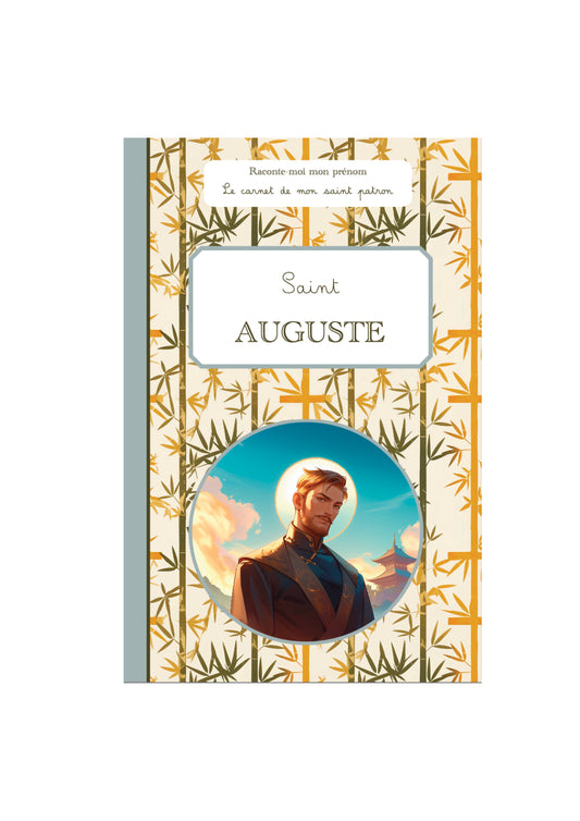 Carnet de Saint Auguste - personnalisée création artisanale - Raconte-moi mon prénom