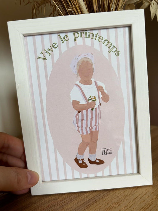 Lot - Carte Printemps Fille