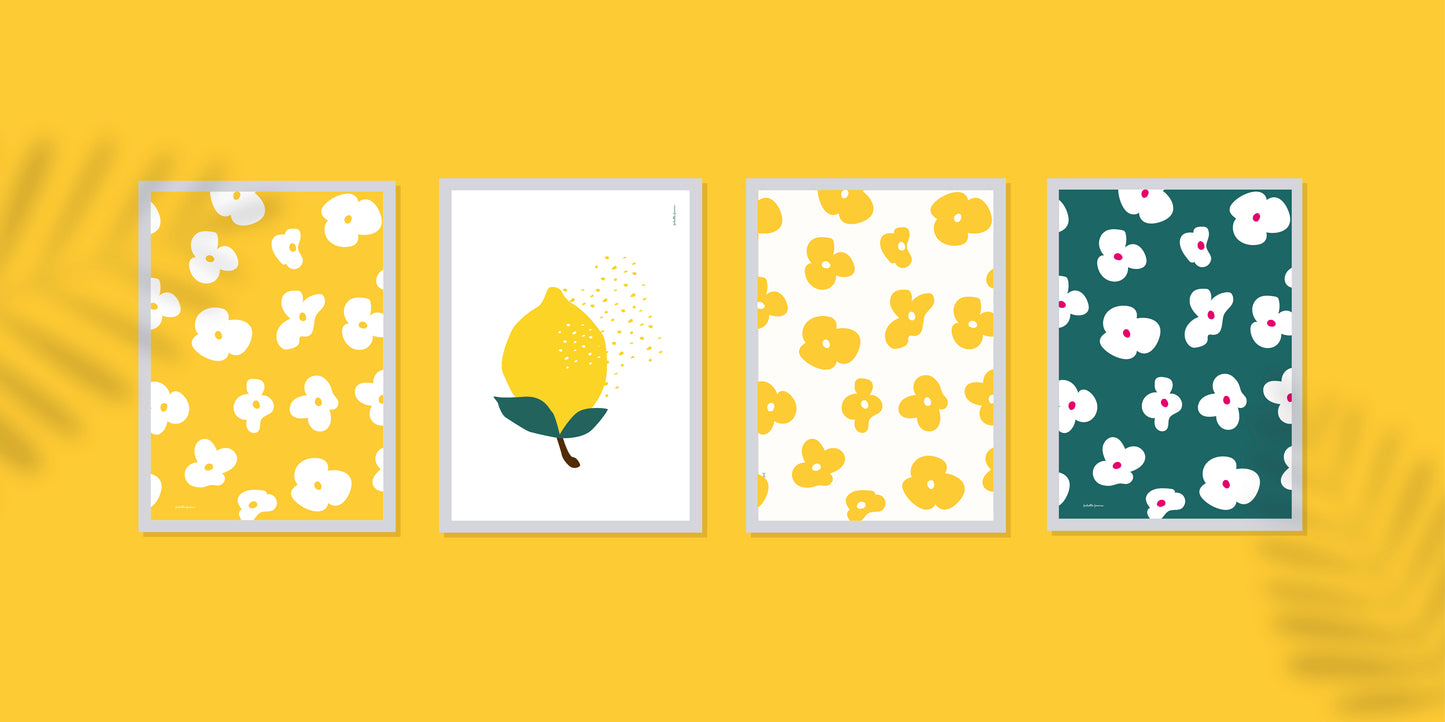 Affiche - Les jolies fleurs blanches