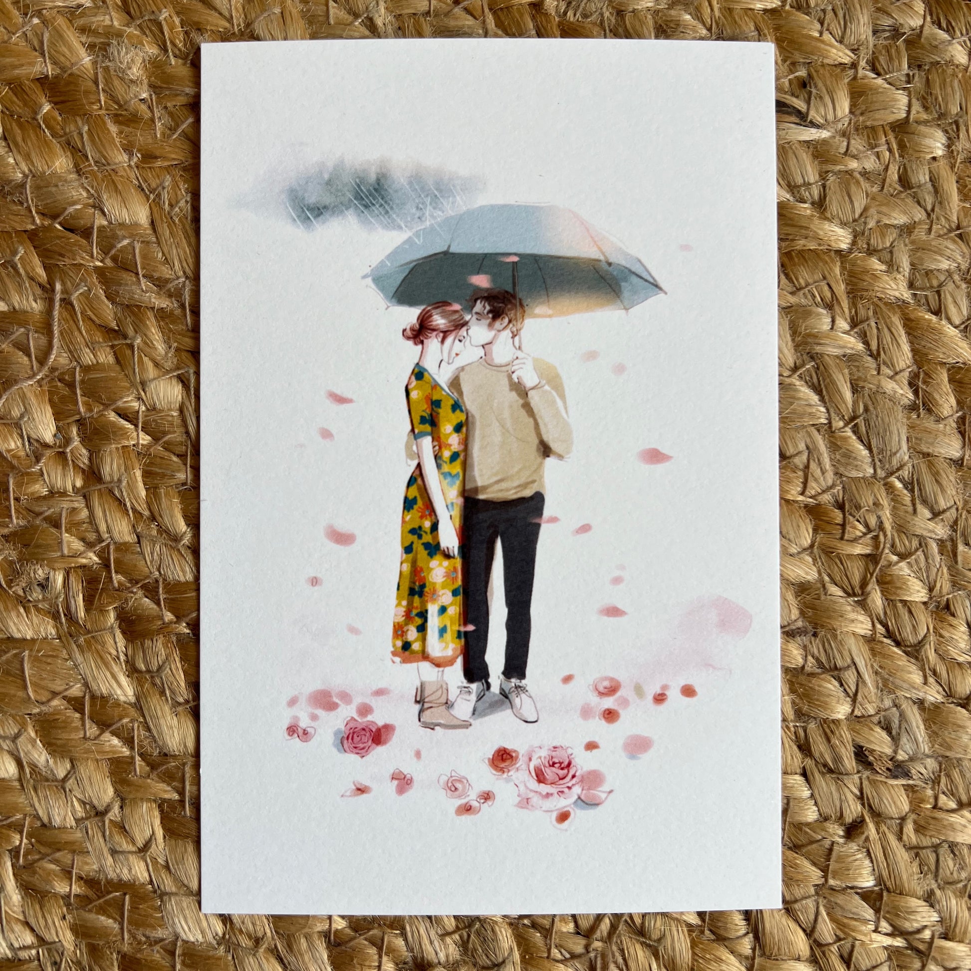 Carte illustrée Amour Toujours par Sophie Griotto pour offrir douceur et tendresse.
