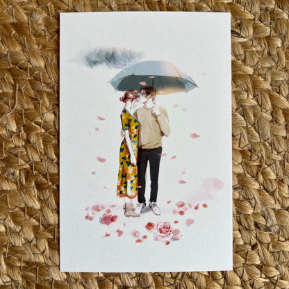 Carte illustrée Amour Toujours par Sophie Griotto pour offrir douceur et tendresse.