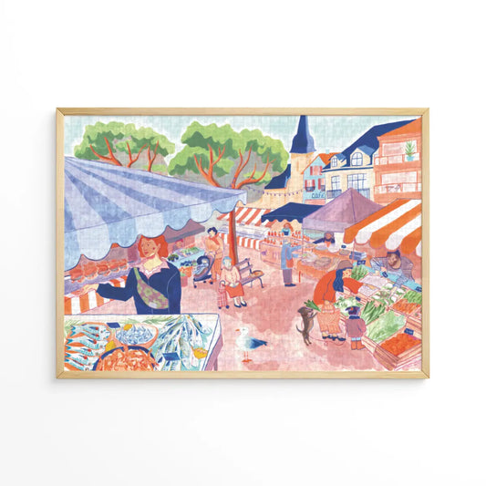 Puzzle 1000 pièces : Place du Marché