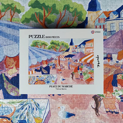 Puzzle 1000 pièces : Place du Marché