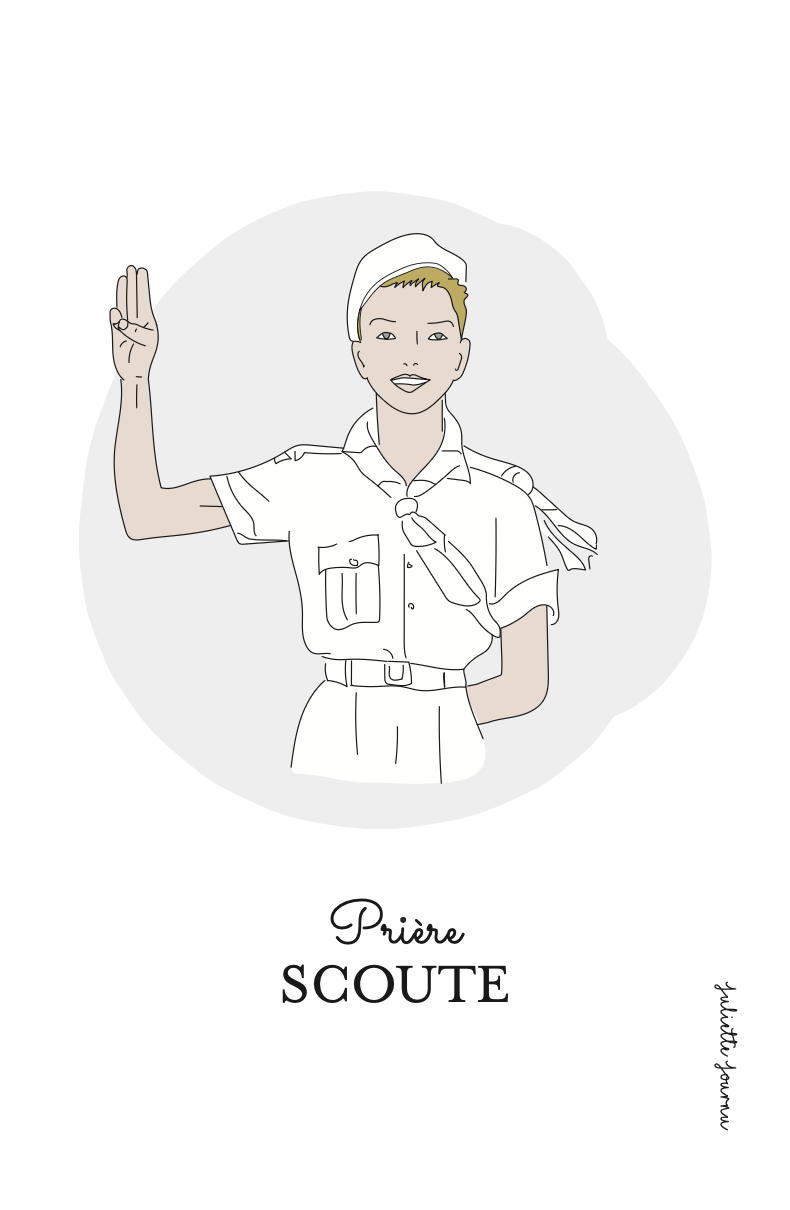 Image - Prière scout - garçon blond