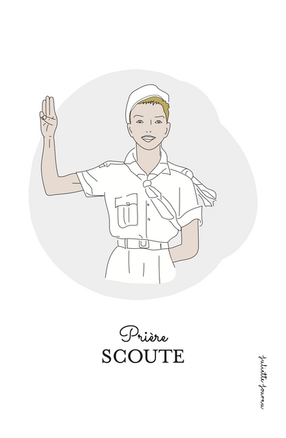 Image - Prière scout - garçon blond