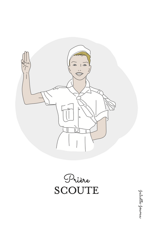 Image - Prière scout - garçon blond